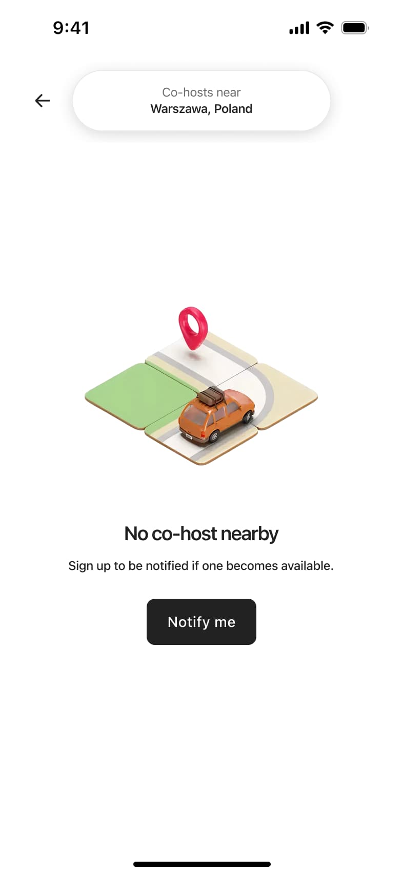 Co-host search: no co-host nearby, sign up to be notified.