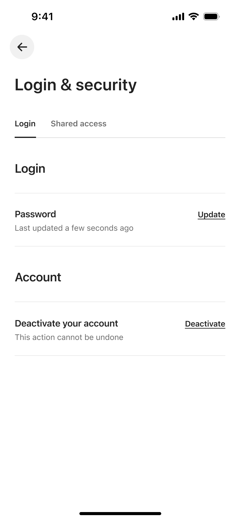 Airbnb flow, step 1: Login Security 1