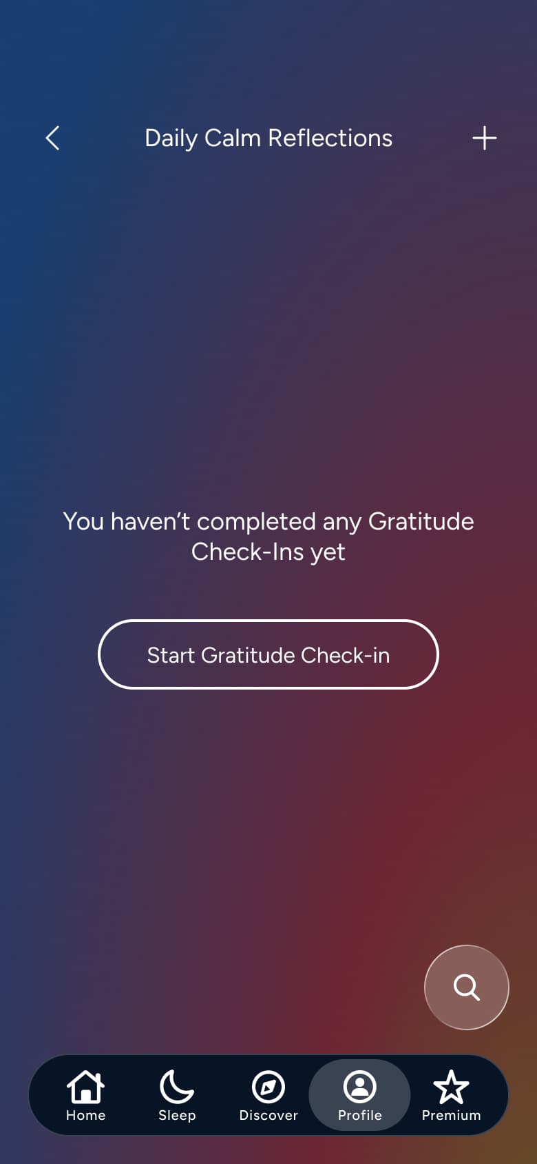 Calm flow, step 1: Gratitude Check-In 1