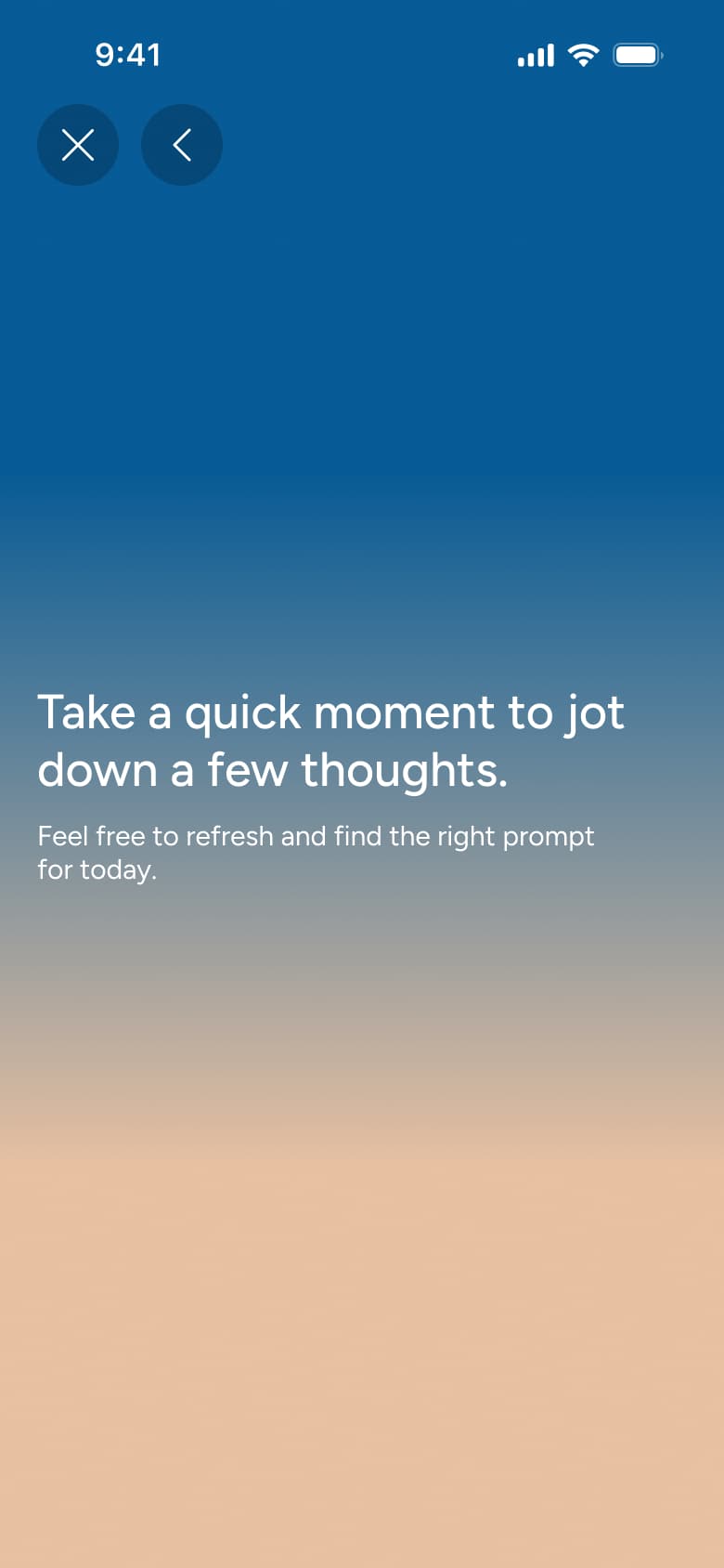 Take a quick moment to jot down a few thoughts.