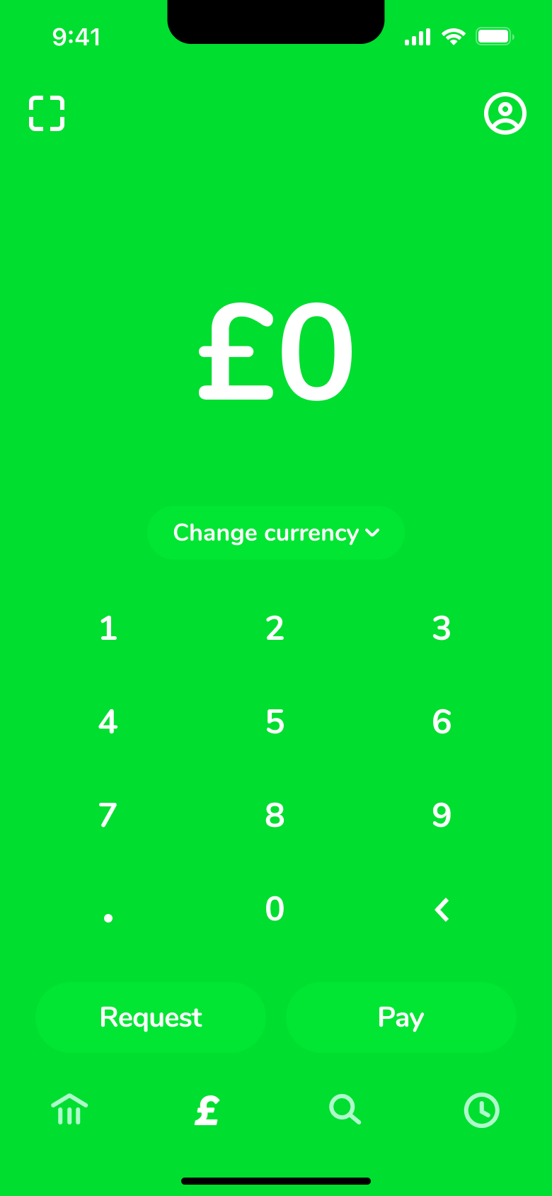 Cash App flow, step 1: pay-request - 1