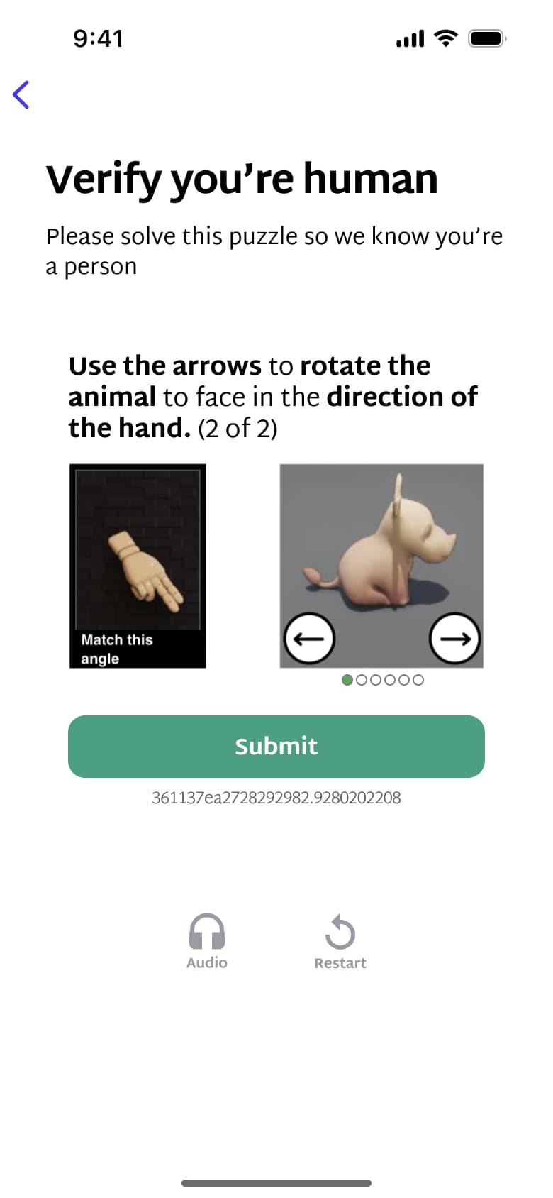 Captcha second round.