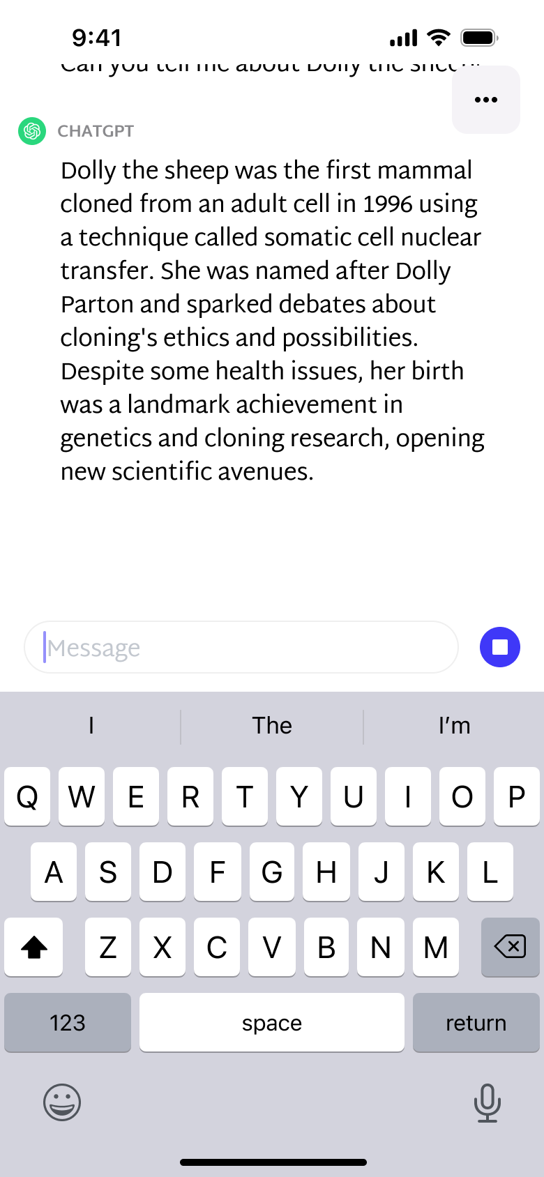 Completed assistant answer.