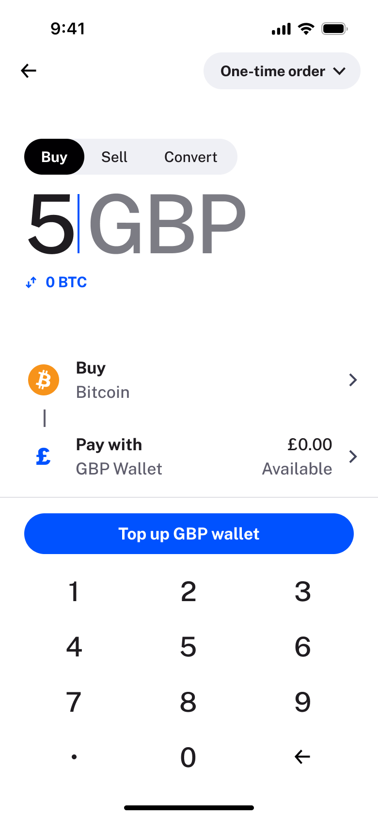 Buy amount exceeds wallet, top up wallet button.