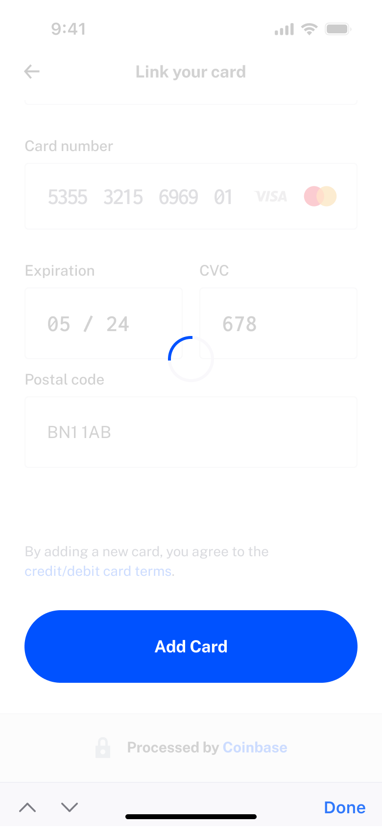 Adding second card.