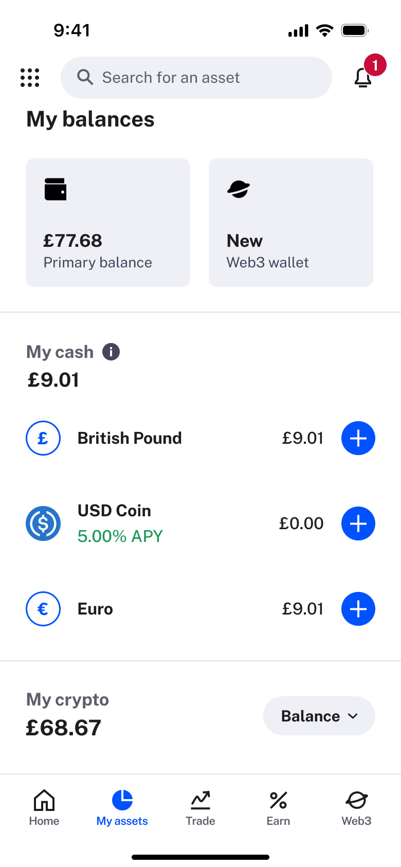 Coinbase flow, step 1: buy 1