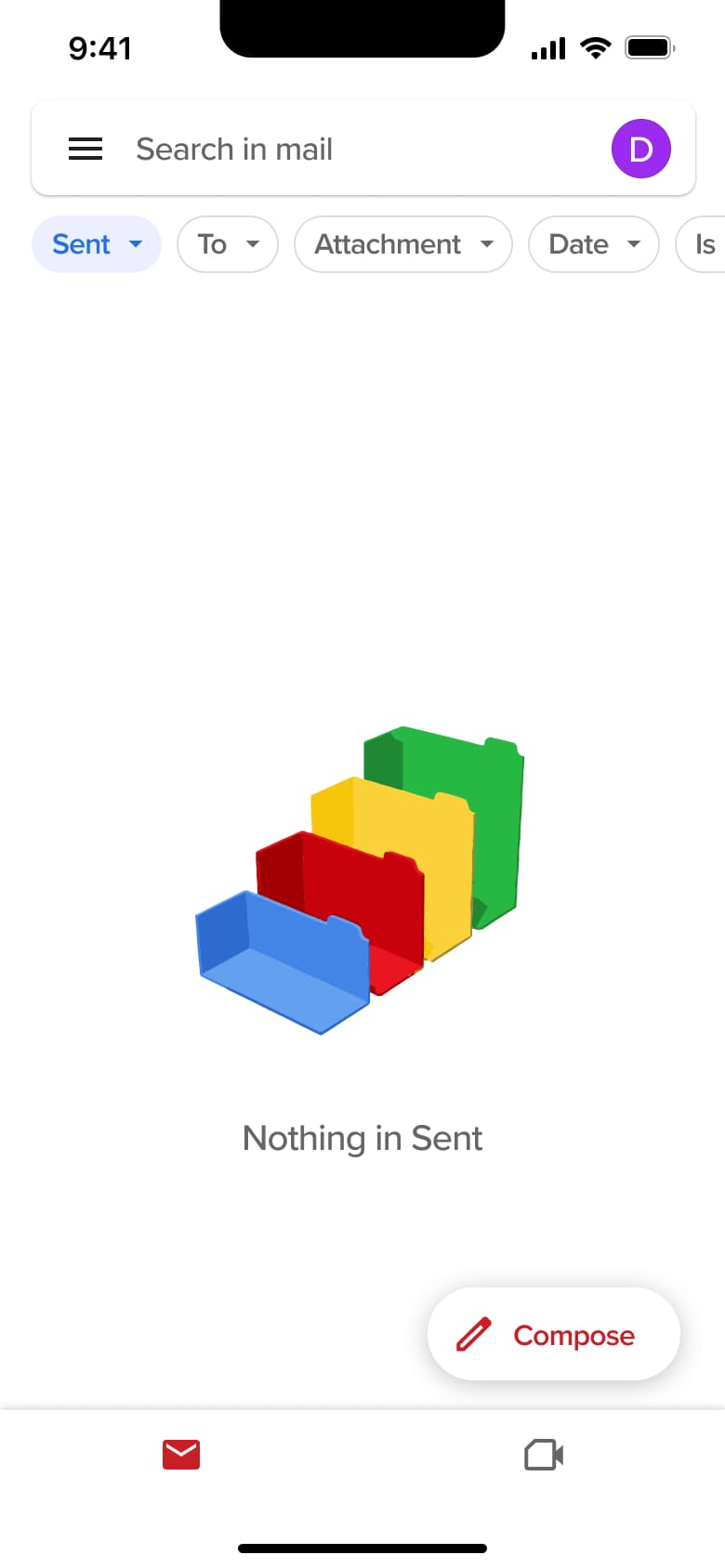 Nothing in Sent.
