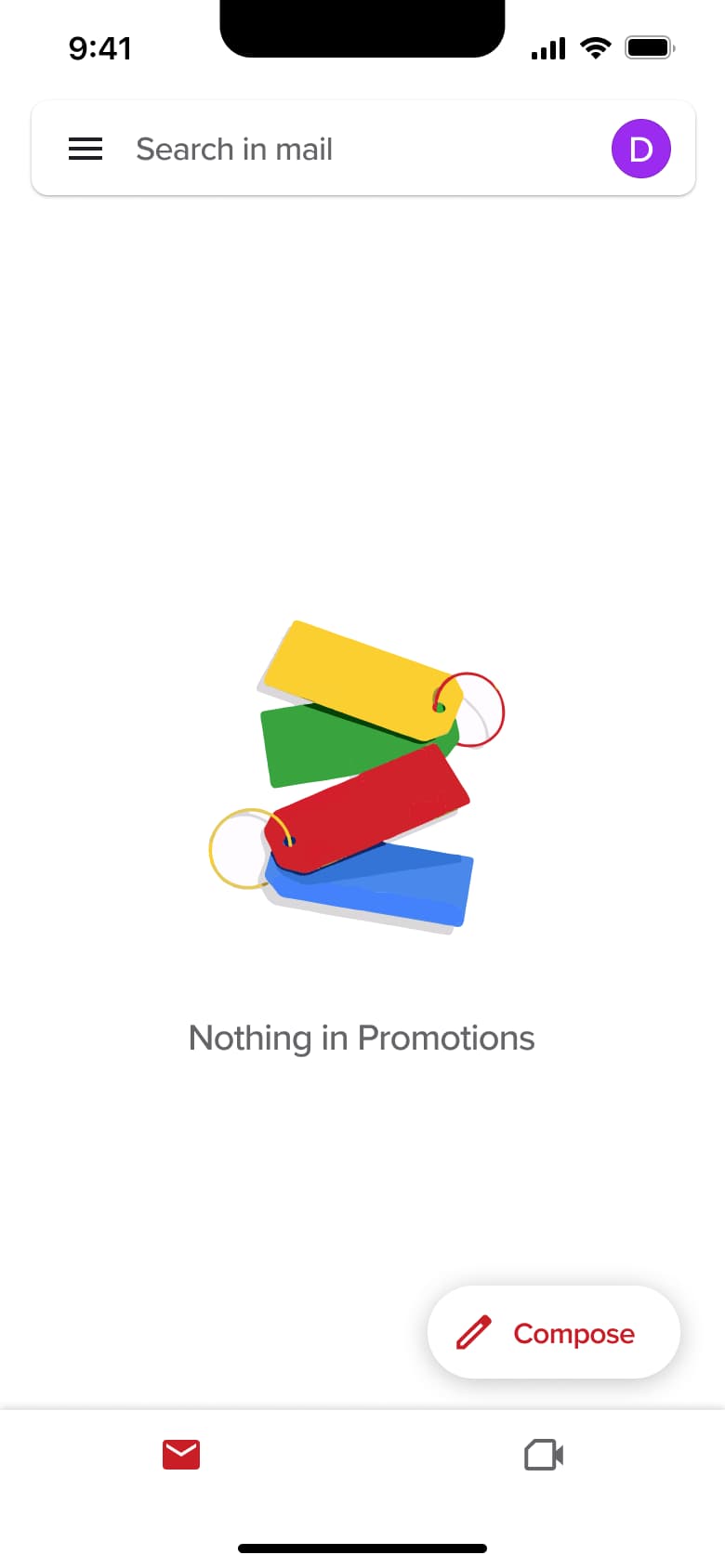 Nothing in Promotions.