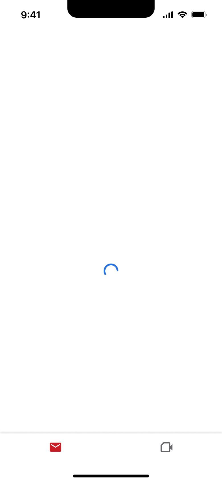 Loading after adding account.