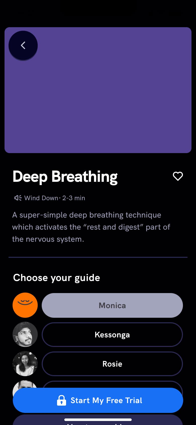 Wind-down detail: description and choose your guide.