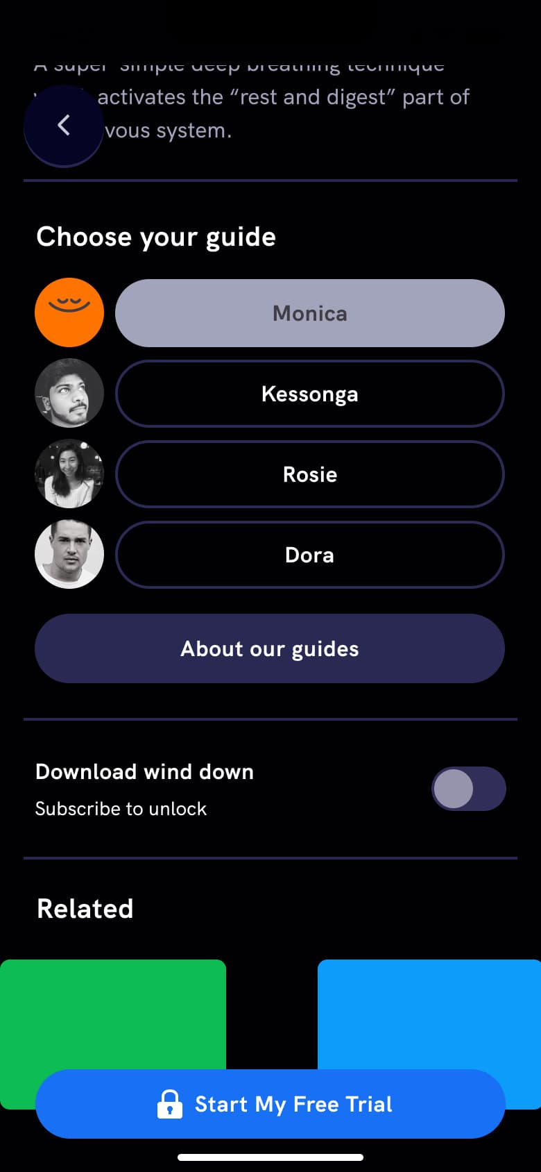 Choose your guide, about our guides, download toggle and related.