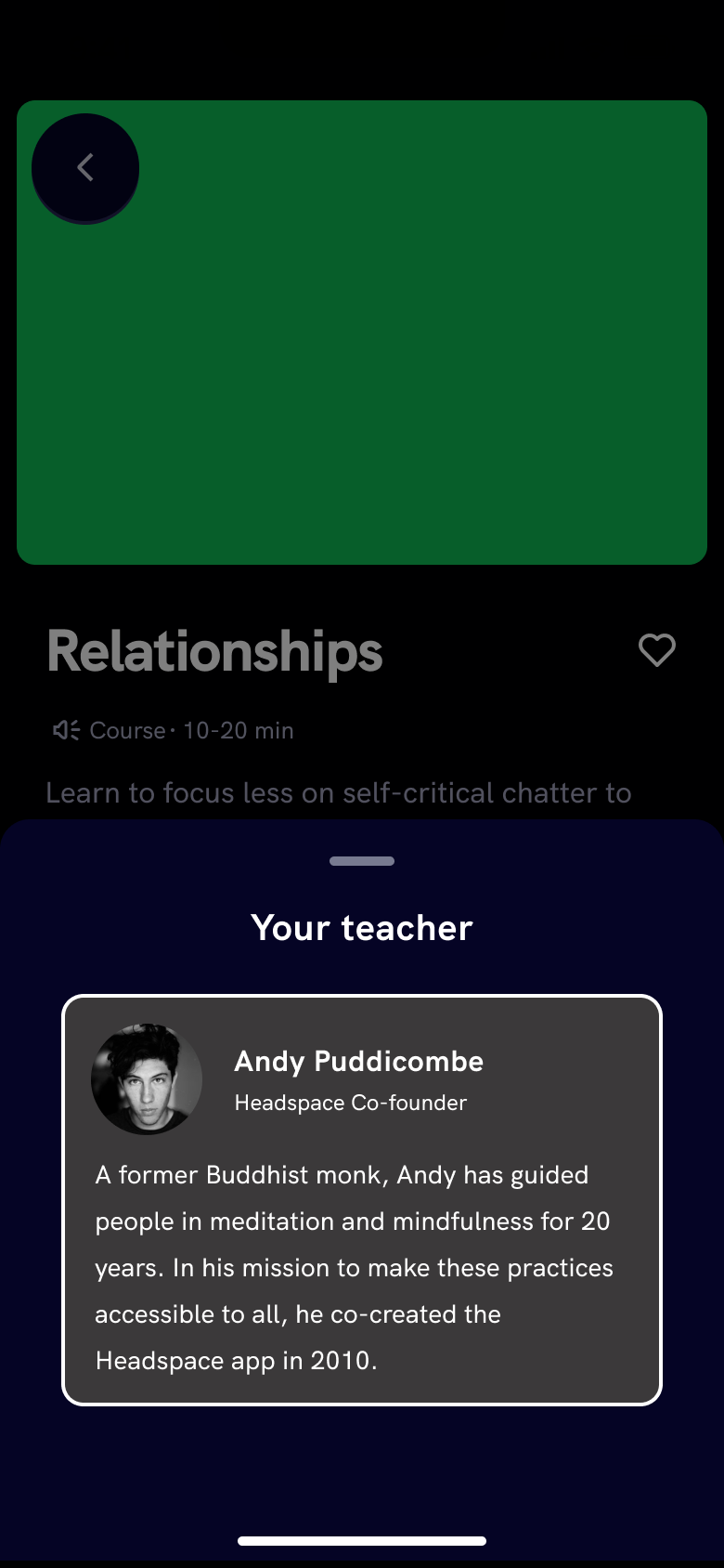 Your teacher sheet: teacher bio.