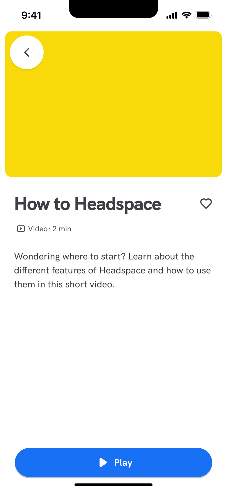 Session detail: how to video with description and play.