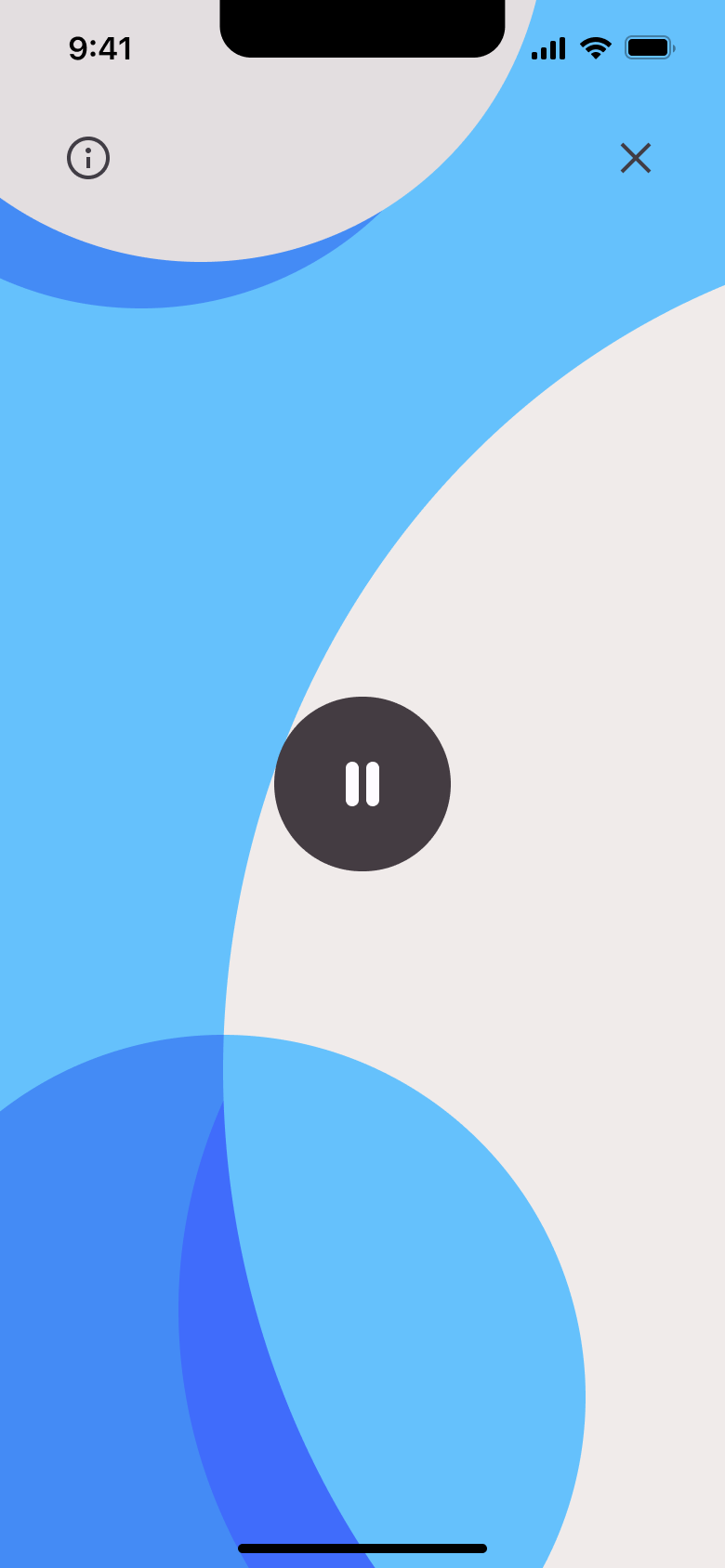 Music player playing.