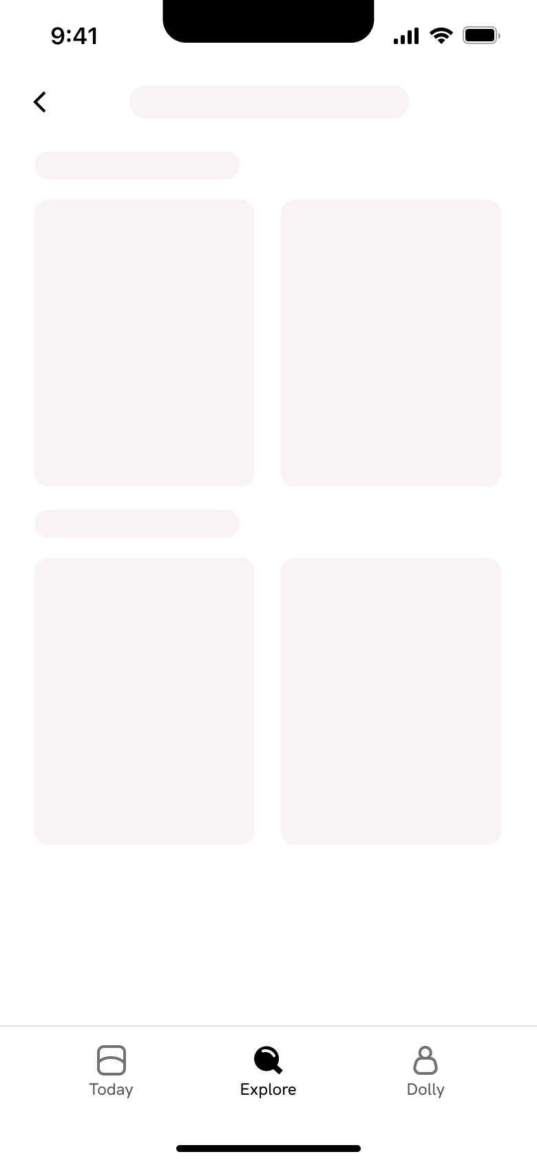Collection loading skeleton.