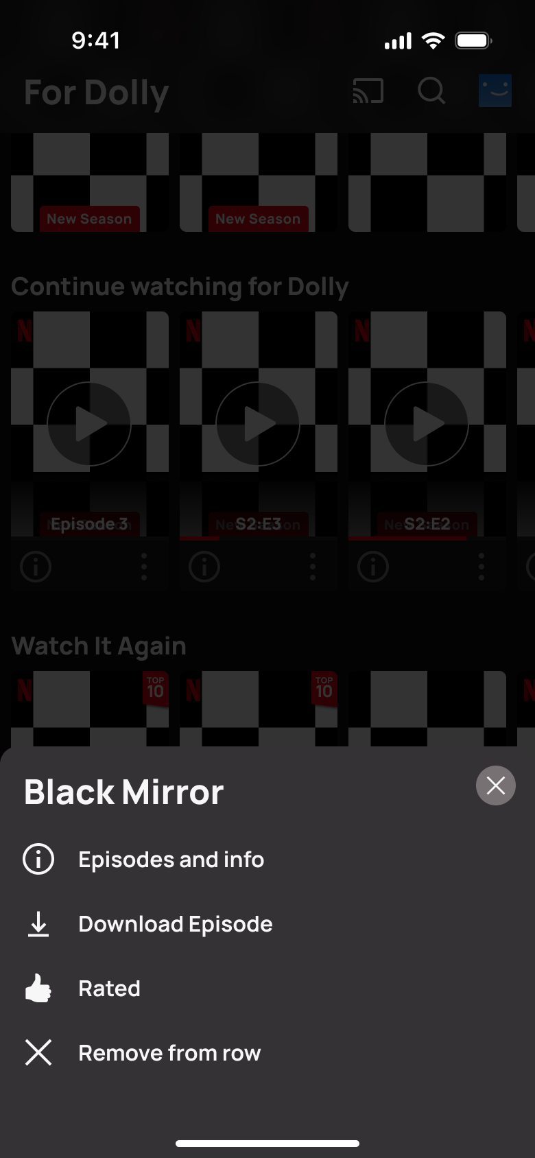 Netflix flow, step 1: fim tv 2