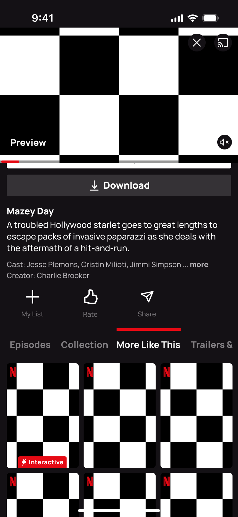 More Like This tab with a grid of similar titles.