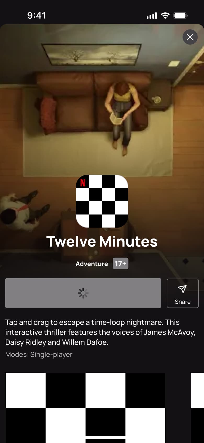 Twelve Minutes with Get game loading.