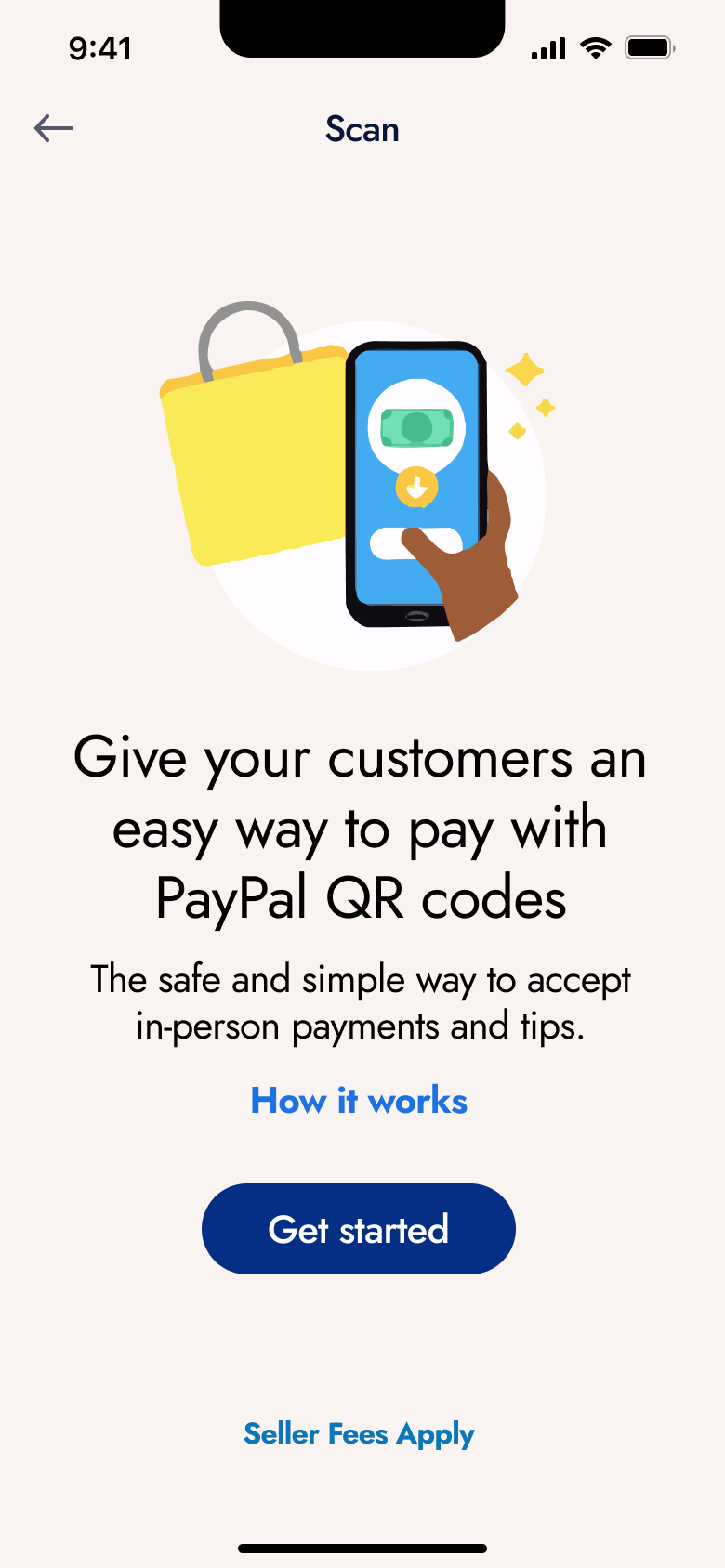 Scan: accept in-person payments with QR codes, how it works and get started.