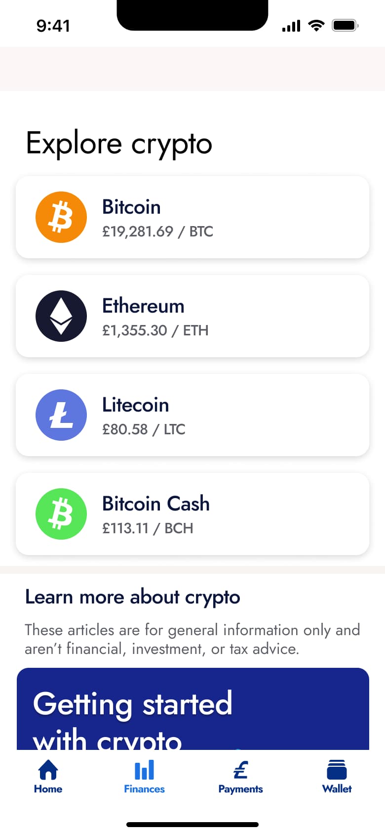 PayPal flow, step 1: crypto 1