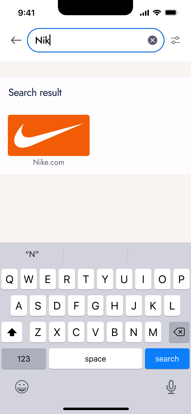 Loyalty store search result.