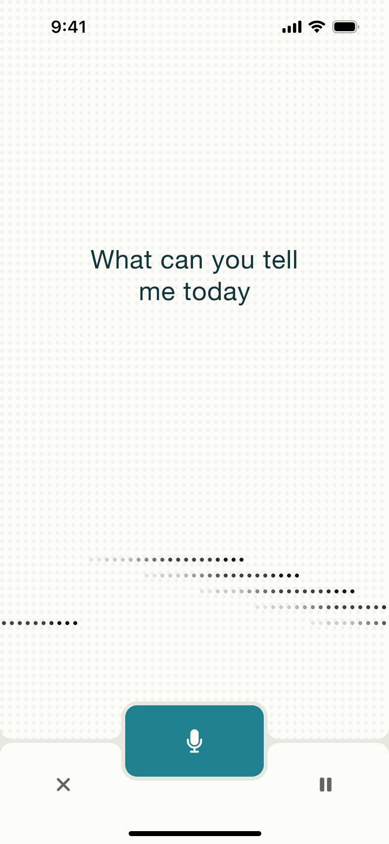 Voice search: what can you tell me today.