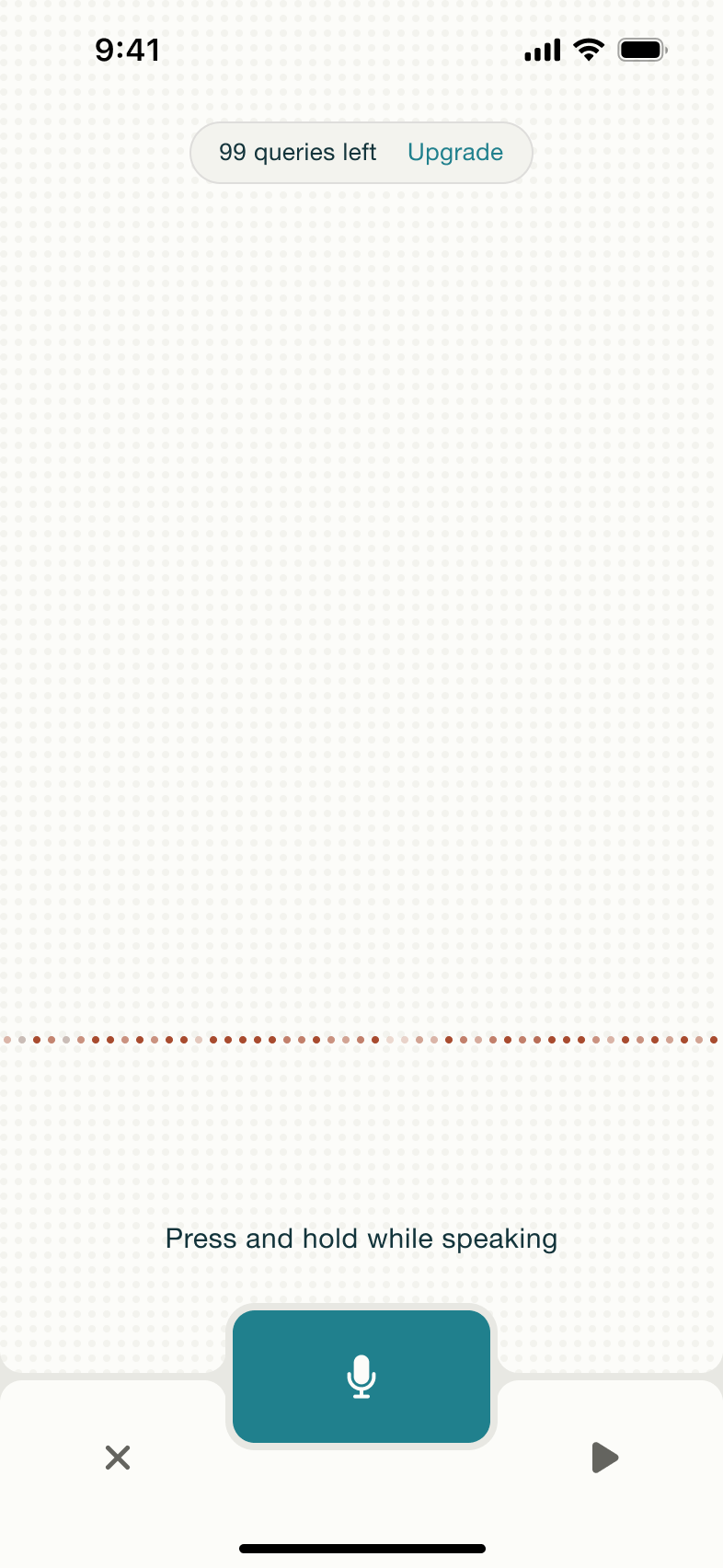 Voice search ended with fewer queries left.