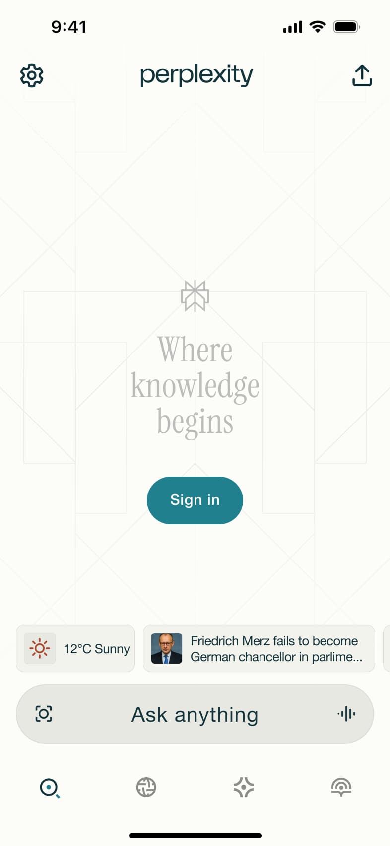 Perplexity flow, step 1: welcome 1