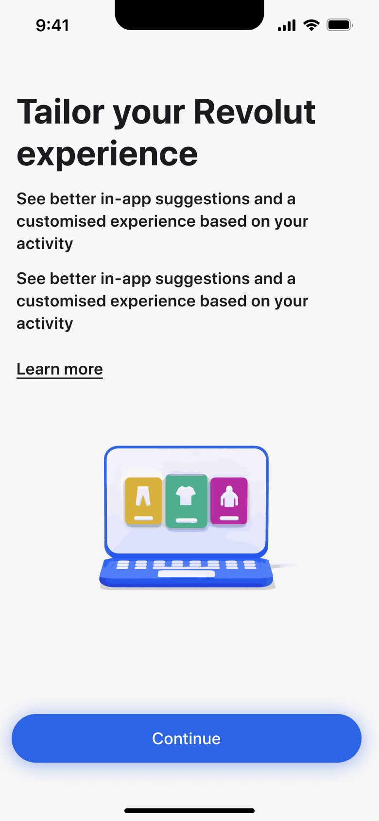 Tailor your experience: tracking permission priming with illustration.