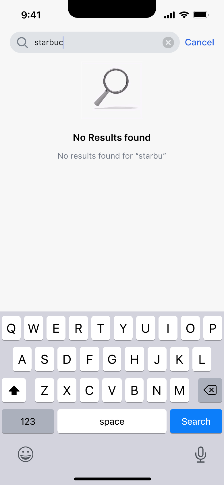 No results found for the search query.
