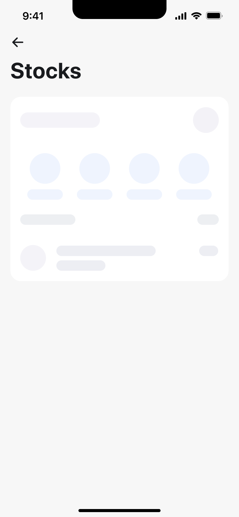 Revolut flow, step 1: stocks 1