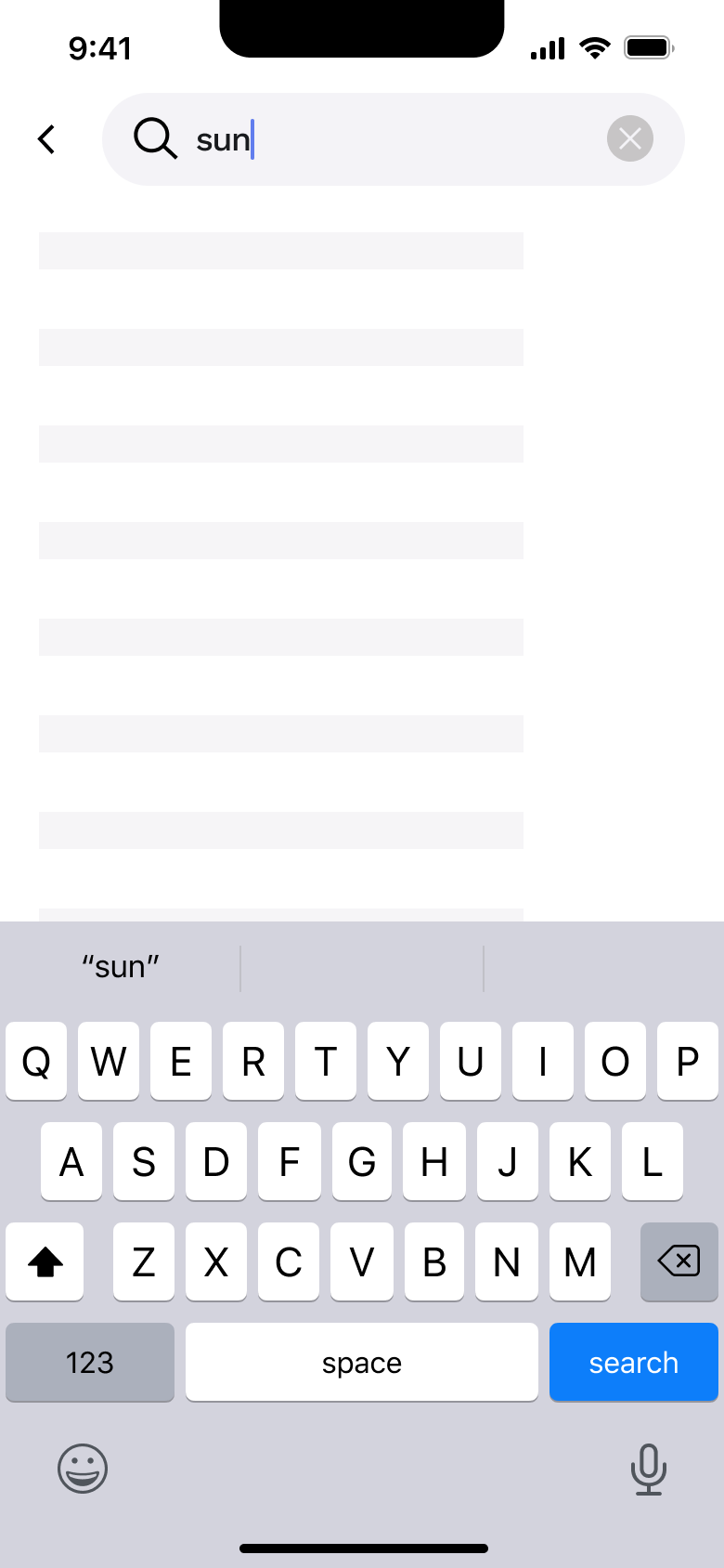 Search suggestions loading.