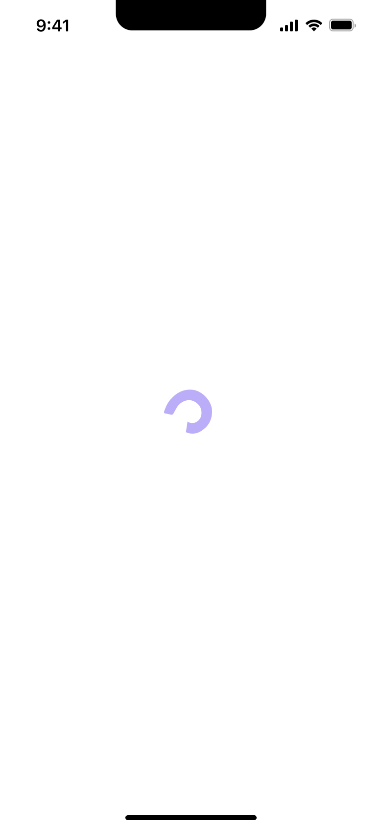 Loading spinner.