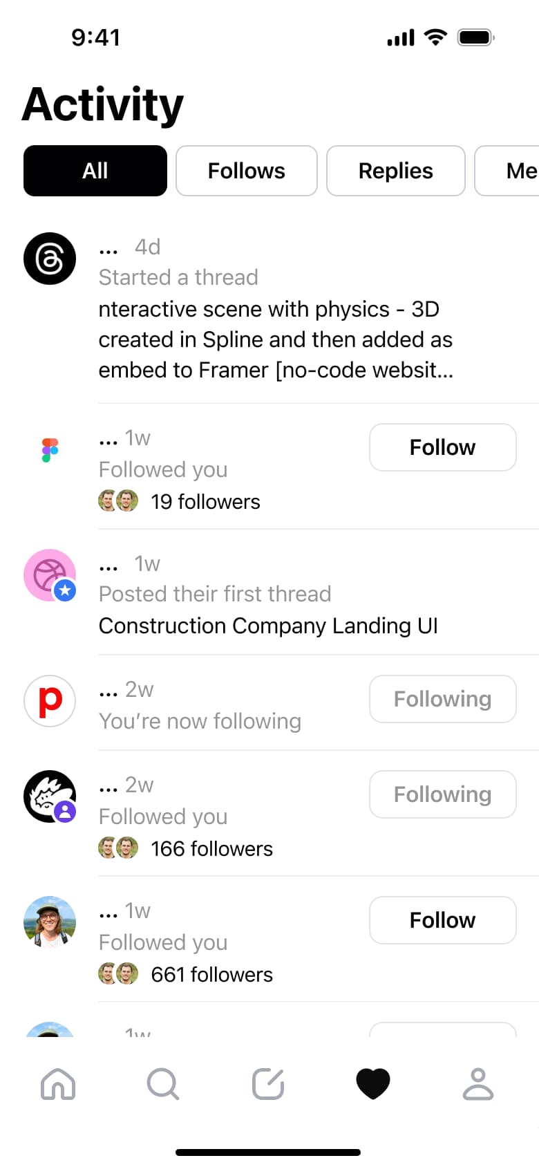 Threads flow, step 1: activity 1