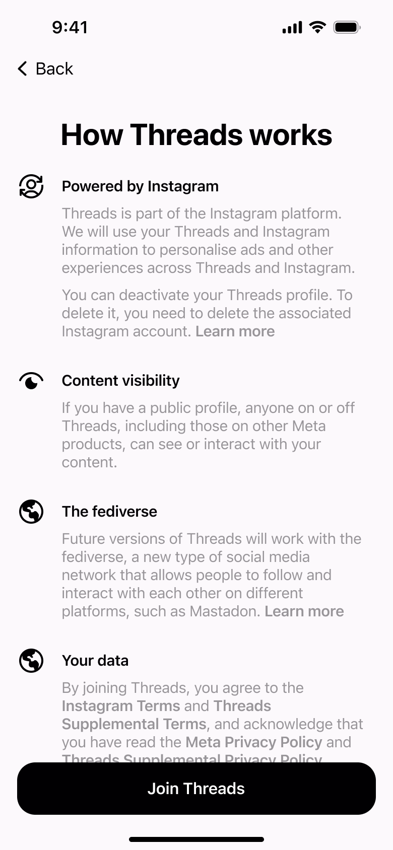 How it works: powered by linked platform, visibility, fediverse and your data.