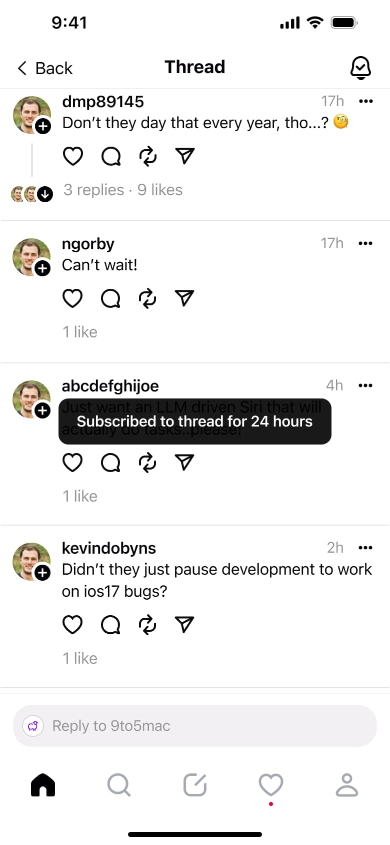 Subscribed to thread for 24 hours toast.