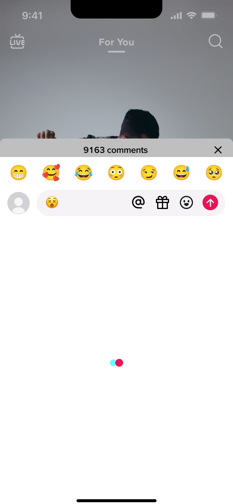 Comments sheet loading.