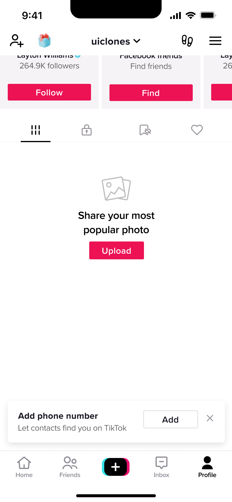 Own profile prompt to share your most popular photo.