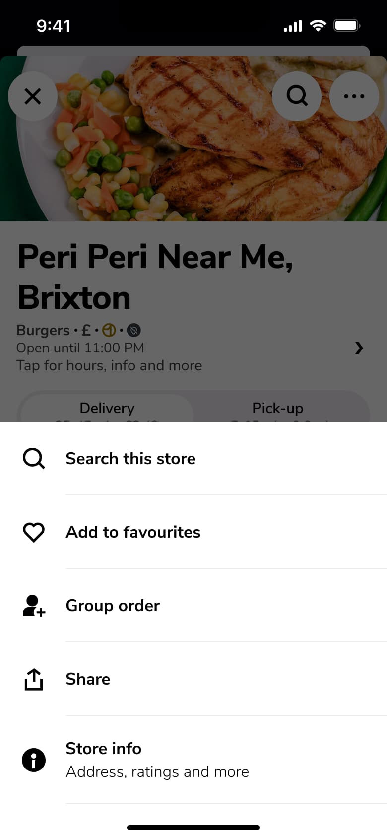 UberEats flow, step 1: store info - 4