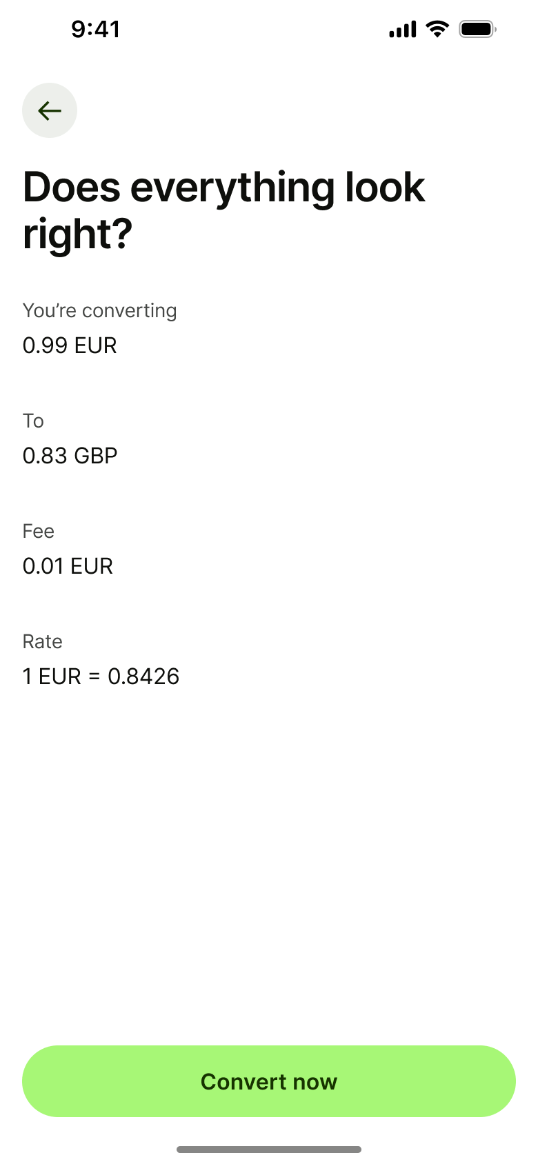 Does everything look right: jar conversion summary.