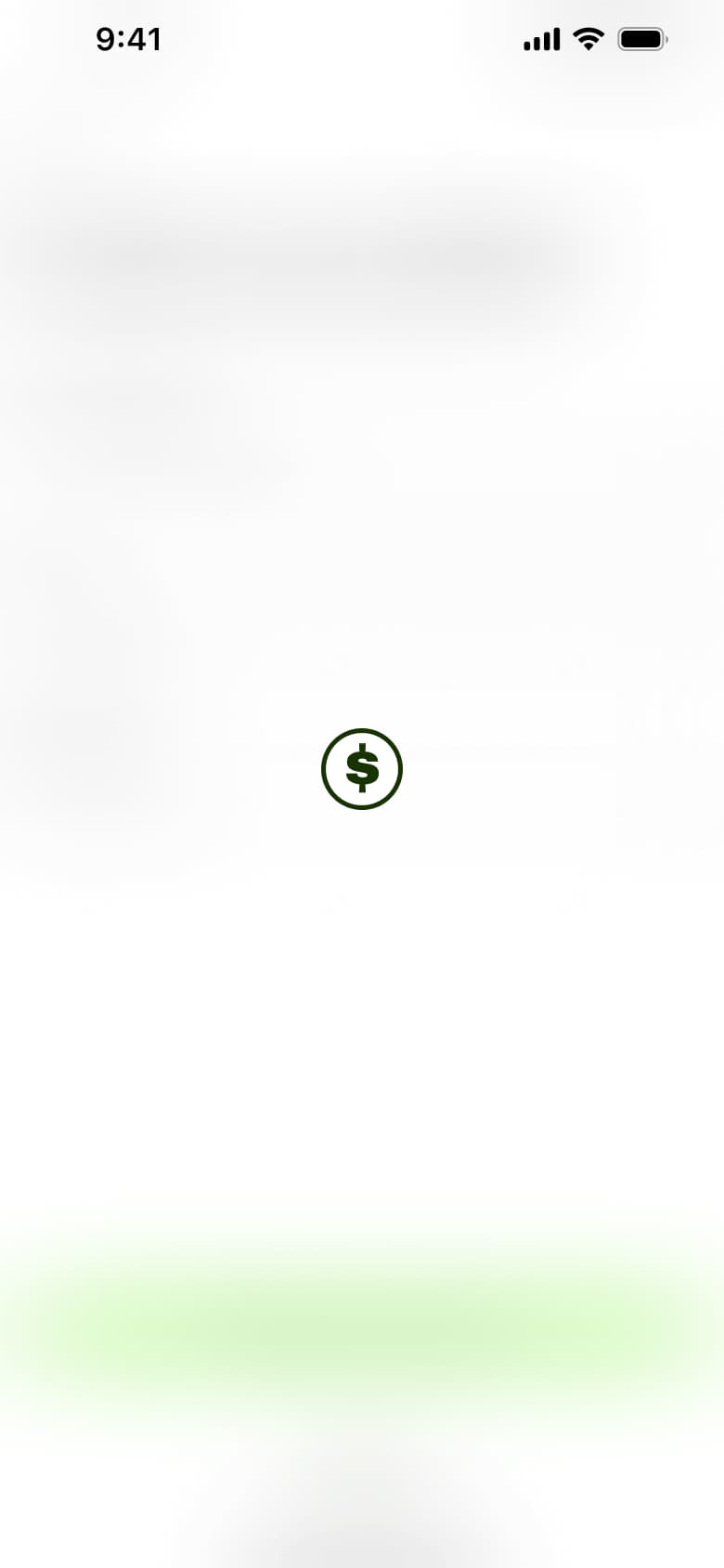 Blurred loading with coin icon over address form.