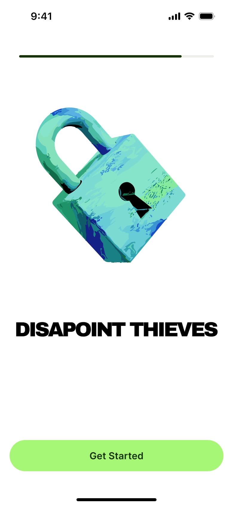 Intro slide: security against thieves.