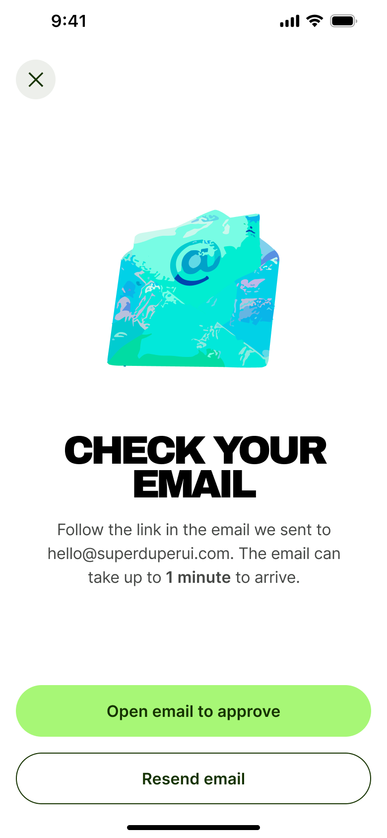 Check your email with resend email enabled.
